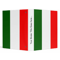 Italy High quality Flag Vinyl Binder