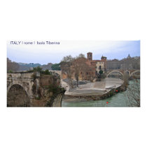 ITALY I rome I Isola Tiberina Personalized Photo Card