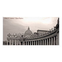 ITALY I rome I San Pietro Customized Photo Card