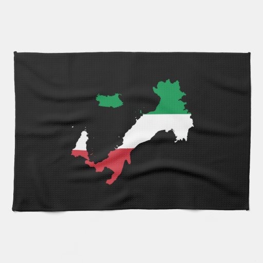 Italy in Flag Colors Towel Zazzle