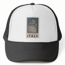 Italy Leaning Tower of Pisa Mesh Hat