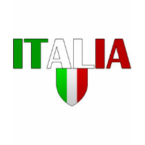Italy logo flag of Italy shield for Italians Tshirts