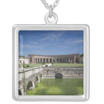 Italy, Mantua Province, Mantua. Courtyard, Custom Necklace