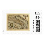 Italy Map by Ortelius 1570 postage