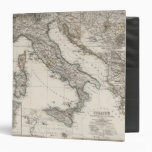 Italy Map by Stieler 3 Ring Binders