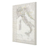 Italy map canvas prints