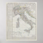 Italy map posters