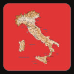 Italy Map Sticker by FlagAndMap Italy Map Sticker