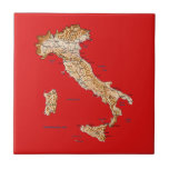 Italy Map Tile by FlagAndMap Italy Map Tile