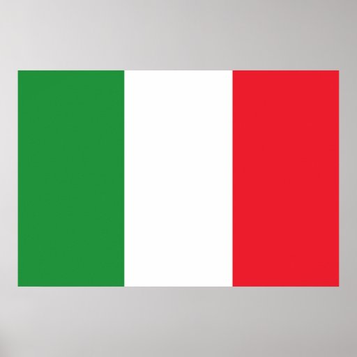 Italy National Flag Print