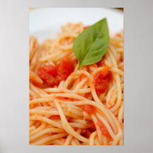 Italy, Orta, Lake Orta, spaghetti with tomato Print