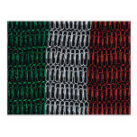 Italy Paperclip Flag postcards