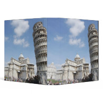 Italy, Pisa. Cathedral, baptistry and Leaning 3 Ring Binders