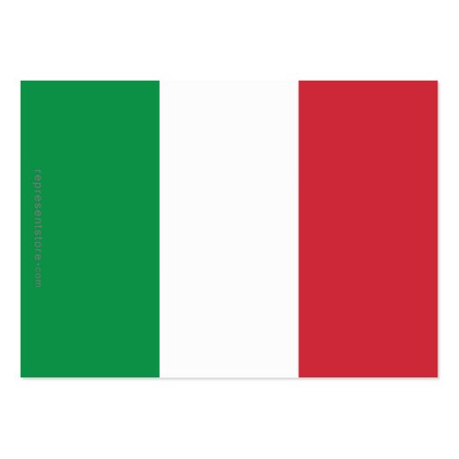 Italy Plain Flag Business Cards (back side)