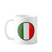 Italy quality Flag Circle Mugs