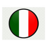 Italy quality Flag Circle Post Cards