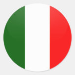 Italy quality Flag Circle Sticker