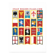 Italy Region Flags Poster posters