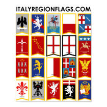 Italy Regions Poster posters