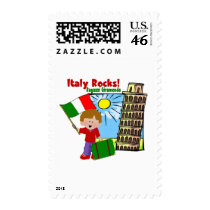 Italy Rocks Pisa Boy postage
