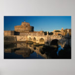 Italy, Rome, Castel Sant'Angelo and river Poster