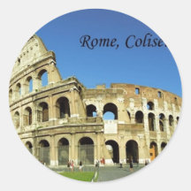 Italy Rome Coliseum (new) (St.K) Round Stickers