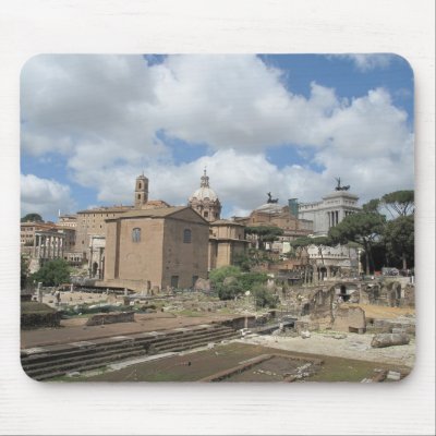 Italy, Rome - Roman Forum photo Mouse Mats by gothicarts