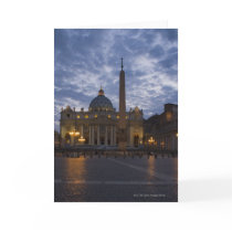 Italy, Rome, Vatican City, St. Peter's Basilica Greeting Card
