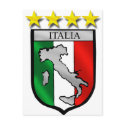 italy shield Italy flag italia map postcards