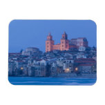 Italy, Sicily, Cefalu, View with Duomo from Rectangular Magnets