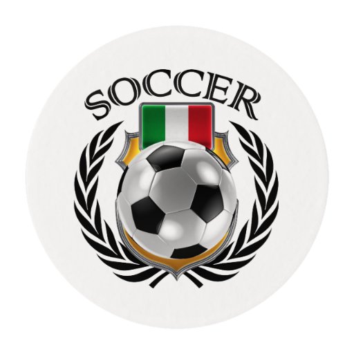 Italy Soccer 2016 Fan Gear Edible Frosting Rounds Zazzle