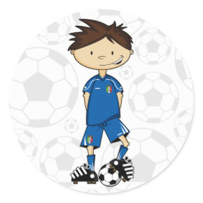 Italy Soccer Boy Sticker sticker