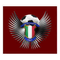 Italy Soccer Champions Poster