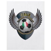 Italy Soccer Crest Personalized Flyer