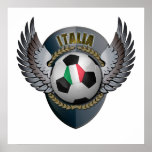 Italy Soccer Crest Poster