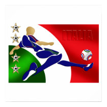 Italy Soccer Mens Athlete football Italia flag fan posters