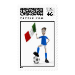 Italy soccer stamps