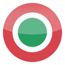 italy round sticker