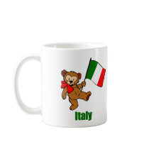 Italy Teddy Bear Mug