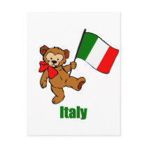 Italy Teddy Bear postcards