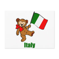 Italy Teddy Bear postcards