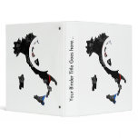 Italy Trendy Peace Sign with Italian map binders