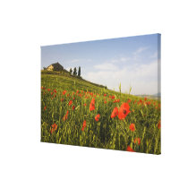 Italy, Tuscany, Tuscan Villa in Spring With Canvas Print