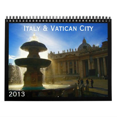 italy & vatican 2013 calendar italy & vatican 2013 calendar