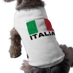 Italy Vintage Flag Dog T-shirt