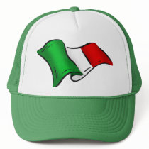 Italy wavy flag hats