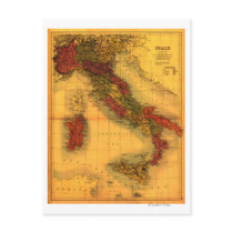 ItalyPanoramic MapItaly Post Card