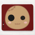 Itami the Voodoo Doll Head mousepads