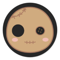 Itami the Voodoo Doll Head stickers