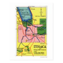 Ithaca and Nearby Points of Interest Post Cards